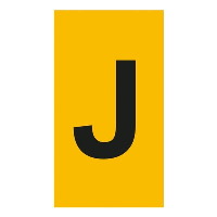 Legrand CAB 3 Marker 4-6mm Letter 'J' Black on Yellow Box of 300 - price per 1 (300)