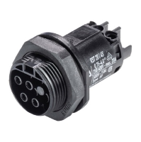 Wieland RST 4 Pole Female Panel Mount Connector M25 Screw Terminals - price per 100