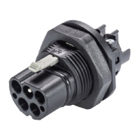 Wieland RST 4 Pole Male Panel Mount Connector M25 Screw Terminals - price per 100