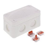 WISKA COMBI 206 WH / 3-221-413 Polypropylene 85 x 49 x 51mmD Enclosure White IP66
