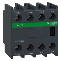 Schneider TeSys D Auxiliary Contact Block 3 x N/O & 1 x N/C Contacts Top Mounting
