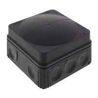 WISKA COMBI 108 BK Polypropylene 76 x 76 x 51mmD Enclosure Black IP66