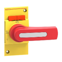 Lovato GL Direct Operating Handle for GL0160C1 - GL0315C1 Red/Yellow Screw fit Defeatable IP66/IP69K
