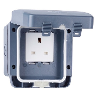 Schneider Exclusive 13A 1 Gang Unswitched Socket Outlet Weatherproof IP66