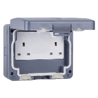 Schneider Exclusive 13A 2 Gang Unswitched Socket Outlet Weatherproof IP66