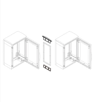 Schneider Thalassa PLA Trim Kit for use with NSYMUPLA for Enclosures 420mmD with Canopy