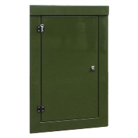 GRP 1250H x 745W x 500mmD Roadside Cabinet IP55 with Open Bottom Plastic Hinges