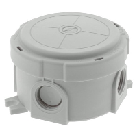 WISKA COMBI 304 LG Polypropylene 82mm Diameter x 57mmD Enclosure Grey IP66/67