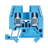 Wieland selos WKM 2.5mm Blue DIN Rail Terminal for TS15 Rail Single Feed Through WKM 2,5 / 15 BL/V0 - price per 100