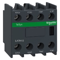 Schneider TeSys D Auxiliary Contact Block 1 x N/O & 3 x N/C Contacts Top Mounting