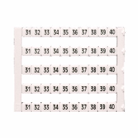 IMO MT5 Marking Tag 5 x 5mm Printed 31-40 - price per 1 (card)