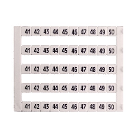 IMO MT5 Marking Tag 5 x 5mm Printed 41-50 - price per 1 (card)