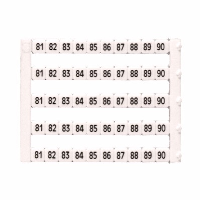 IMO MT5 Marking Tag 5 x 5mm Printed 81-90 - price per 1 (card)