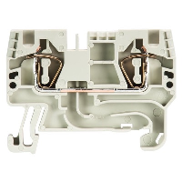 Wieland fasis WKFN 4mm Grey DIN Rail Terminal for TS35 Rail Single Feed Through WKFN 4/35 - price per 100