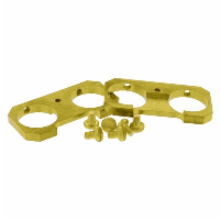 WISKA COMBI 308 Brass Earthing Plate 2 x M20