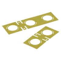 WISKA COMBI 1210 Brass Earthing Plate 2 x M20/3 x M20