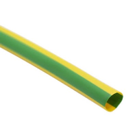 2mm Green/Yellow PVC Sleeving 100m Coil - price per 1 (100m)