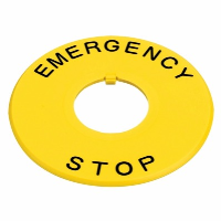 IDEC HW Yellow 60mm Emergency Stop Plate