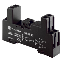 Finder 95 Series Black Double Pole Relay Base for 40.52 & 40.61 Relays