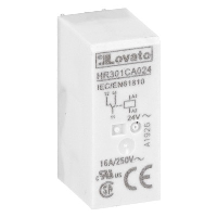 Lovato HR30 Single Pole 10A Relay 24VAC Coil 1 Change-Over Contact
