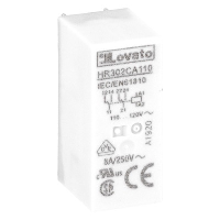 Lovato HR30 2 Pole 8A Relay 110VAC Coil 2 Change-Over Contacts