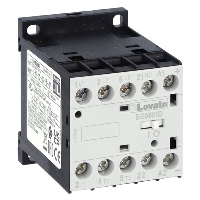 Lovato BG Series Mini Contactor 3 Pole 6A AC3 2.2kW 1 x N/C Auxiliary 24VDC Coil