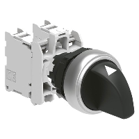 Lovato Platinum 3 Position Selector Switch Actuator I-O-II Stay Put with 2 x N/O Contact Blocks