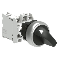 Lovato Platinum 2 Position Selector Switch Actuator O-I Stay Put with 1 x N/O Contact Block