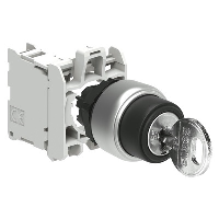 Lovato Platinum 2 Position Key Switch Actuator O-I Spring Return Right to Centre Key Removable in 'O' Position with 1 x N/O Contact Blocks