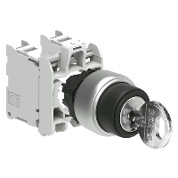 Lovato Platinum 2 Position Key Switch Actuator O-I Stay Put Key Removable in Both Positions with 2 x N/O Contact Blocks