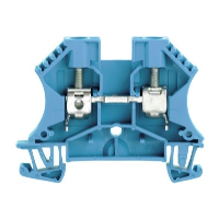 Weidmuller W Series 6mm Blue DIN Rail Terminal for TS35 Rail Single  Feed Through WDU6BL - price per 100