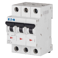 Eaton FAZ6 Three Pole MCB C Curve 0.5A