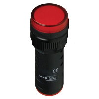 110VAC Red LED Monoblock Pilot Lamp 16mm