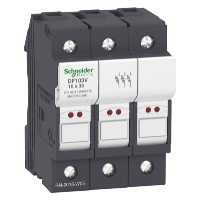 Schneider TeSys DF 10 x 38mm 32A Triple Pole Fuse Carrier with LED Indicator