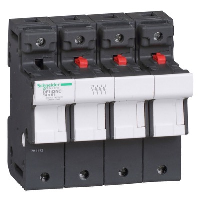 Schneider TeSys DF 14 x 51mm 50A Triple Pole & Neutral Fuse Carrier