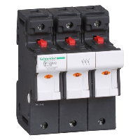 Schneider TeSys DF 14 x 51mm 50A Triple Pole Fuse Carrier with LED Indicator