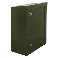 GRP 1150H x 945W x 470mmD Roadside Cabinet IP55 with Open Bottom Stainless Steel Hinges