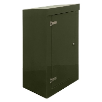 GRP 1250H x 745W x 500mmD Roadside Cabinet IP55 with Open Bottom Stainless Steel Hinges