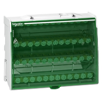 Schneider Linergy DS Screw Distribution Block 125A Four Pole 4 x 12 Connections