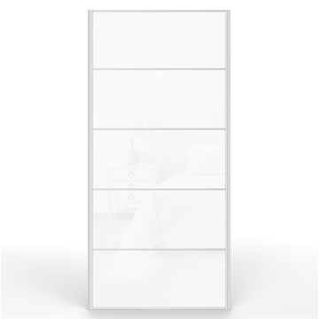 Solid White Wardrobe Door 950x2000mm For Home DIY