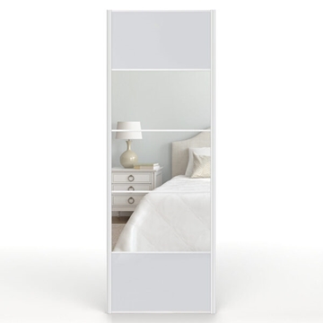 High Quality Mirrored Light grey Wardrobe Door 650x2000mm