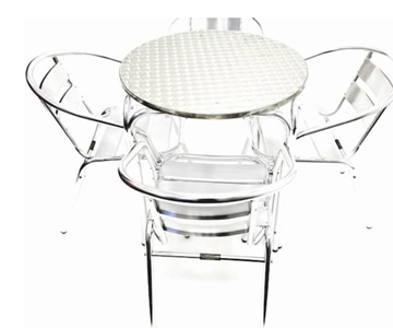 Aluminium Bistro Table & Chairs For Restaurants