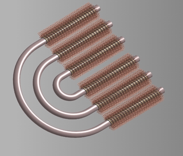 Wire Wound Finned Tube U-Bends