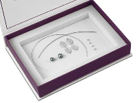 Argentium Silver Slotted Oval And  Pearl Earrings Kit