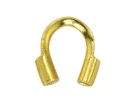 Beadalon Wire Protector Gold   Plated, 0.56mm Hole X 4.57mm   Length, Pack of 20