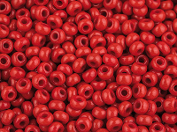 Czech 8/0 Seed Beads, Opaque Red,  20g Pack