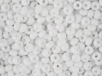 Czech 8/0 Seed Beads, Opaque White, 20g Pack