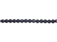 Blue Goldstone Beads, 6mm Round,   16&amp;quot;/40cm Strand