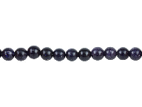 Blue Goldstone Beads, 8mm Round,   16&amp;quot;/40cm Strand