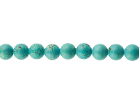 Dyed Howlite Semi Precious Round   Beads, 8mm, 15.5&amp;quot;/39cm Strand